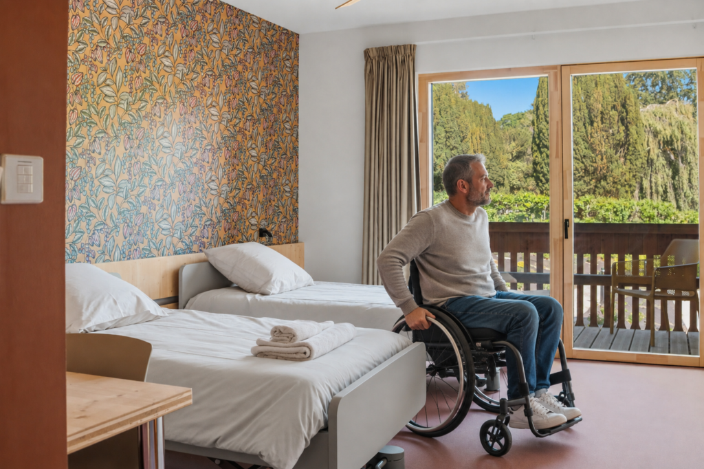 Chambre 2 lits simples adaptée